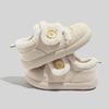 Velcro-strap Stylish Fleece-lined Women's Shoes Warm Winter Cotton Shoes