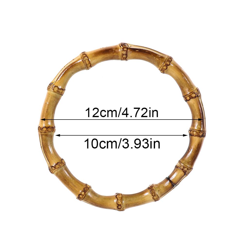 Classic Nature Wooden Bag Handle O/D Shaped Purse Bags Tote Handles Handbag Replacement Bags Straps DIY Bags Accessories