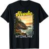 Acadia National Park Otter Cliff Maine Distressed Vintage T-Shirt