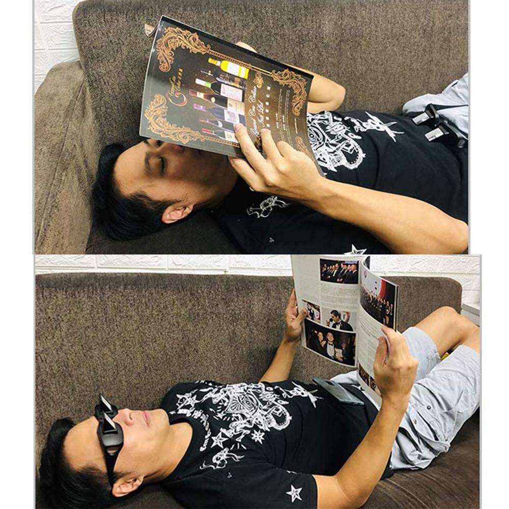 Lazy Eyeglasses Bed Prism Horizontal High Definition Eyewear Periscope Lie Down Eyeglasses for Reading and Watch TV in Bed