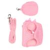 Dog Harness Leash Cute Bow Rhinestone Decoration Breathable Adjustable Pet Vest Traction Rope Set for Small Dogs Cats