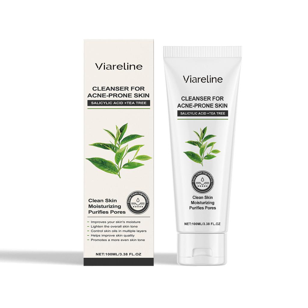 

Tea Green Viareline Hydrating Lotion And Revitalizing Cleansing Gel Duo For Glow Green Tea Gel
