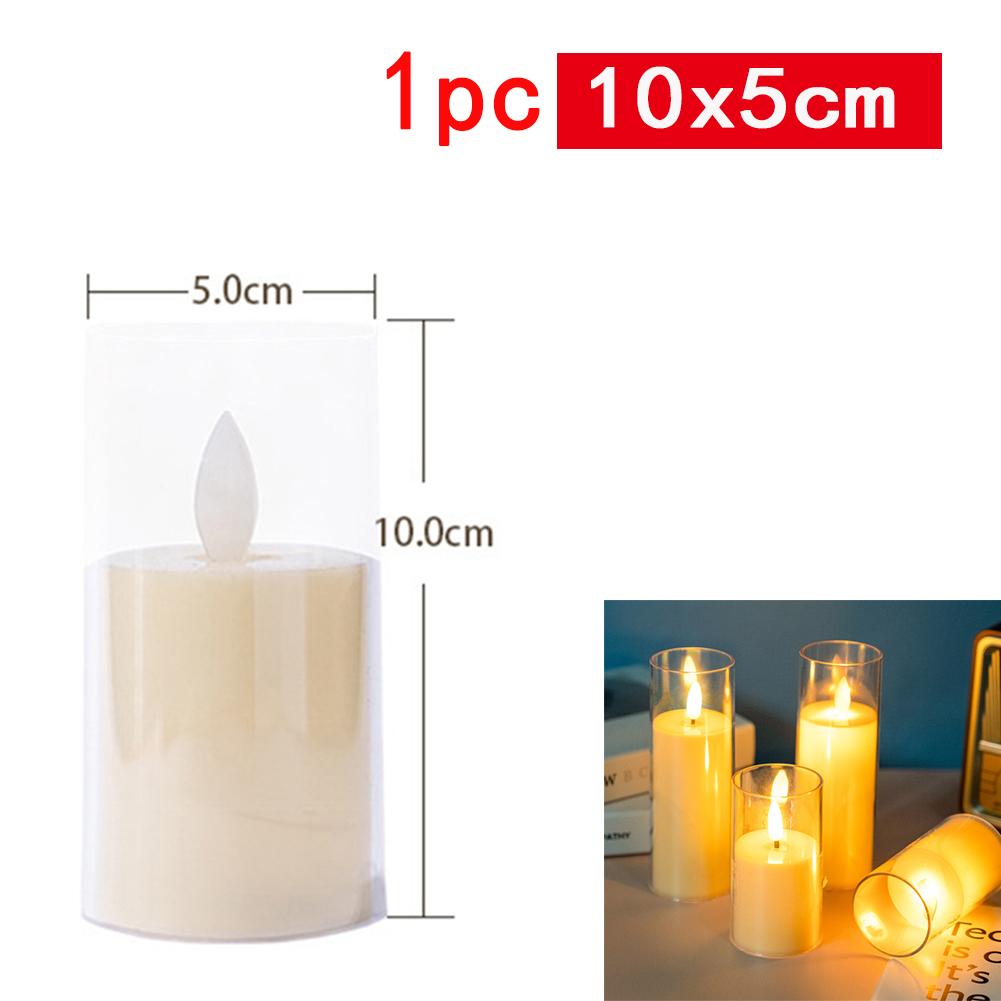 Rote, flammenlose LED-Kerzen mit Schwenkfunktion, batteriebetrieben, elektronische LED-Lampe, Halloween-Dekoration