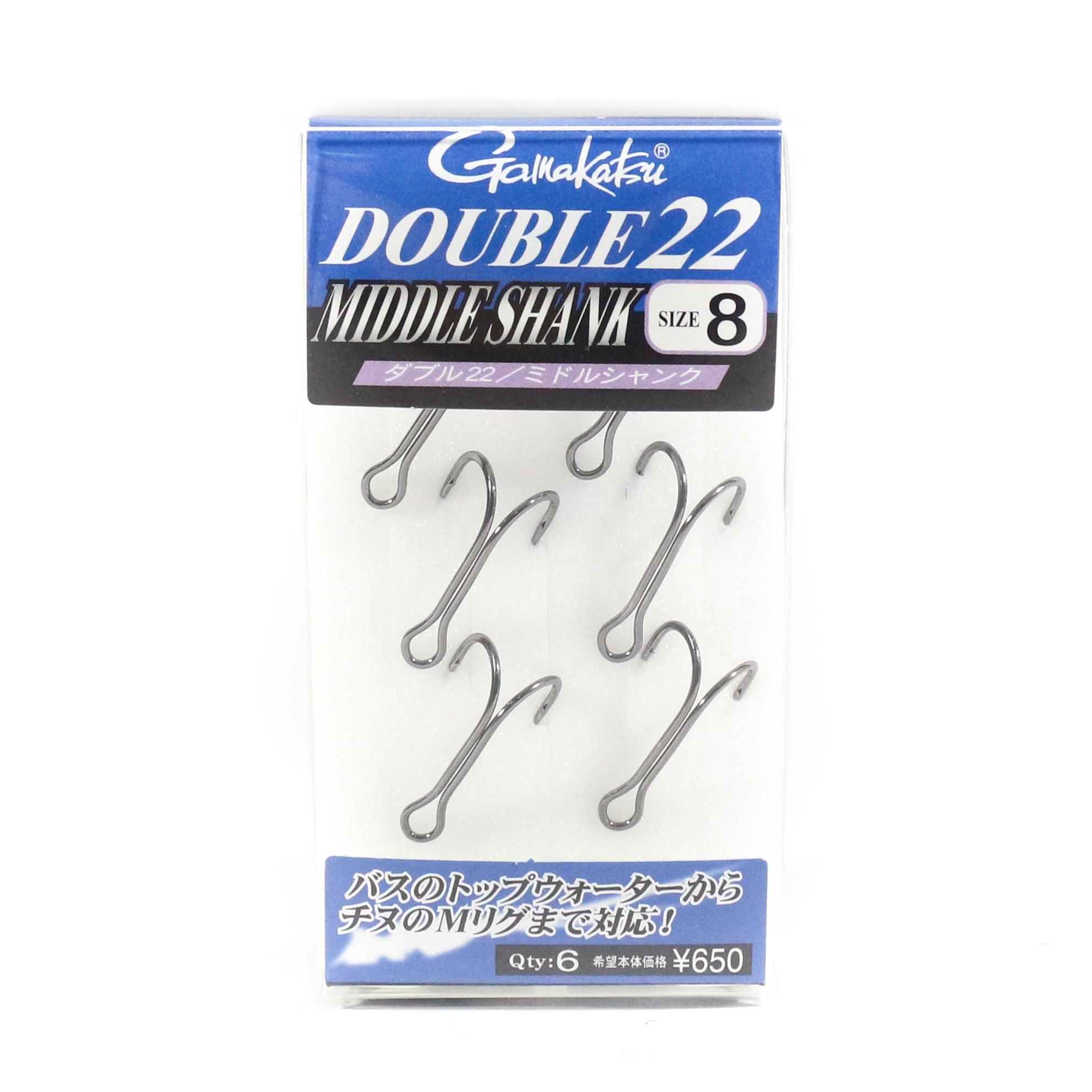 

Gamakatsu 67544 Double Hook 22 Middle Shank Size 8 (9083)