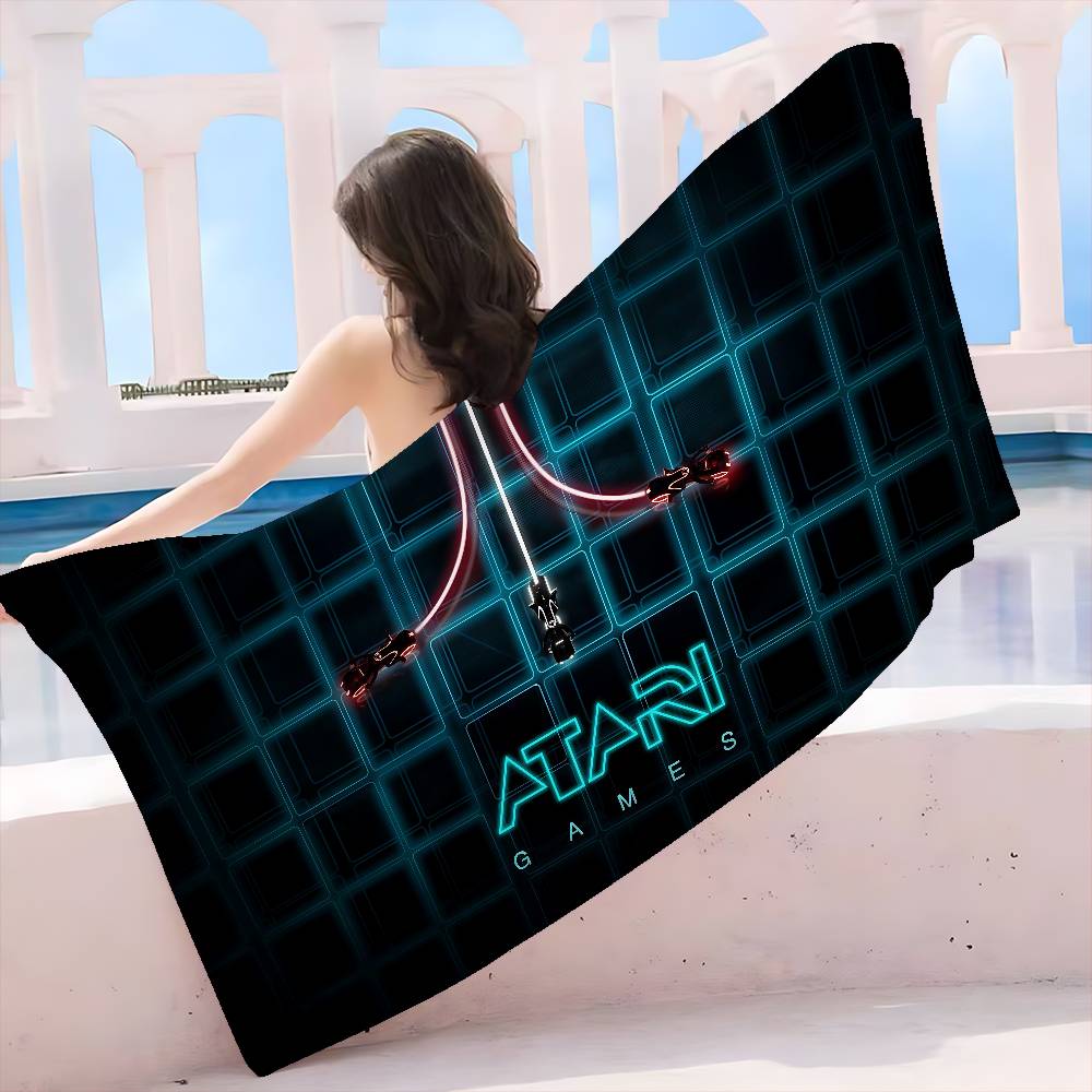 A-Atari Logo Microfiber Beach Towel Absorbent Quick dry Soft Yoga Swimming Resort Mountain Climbing Towel