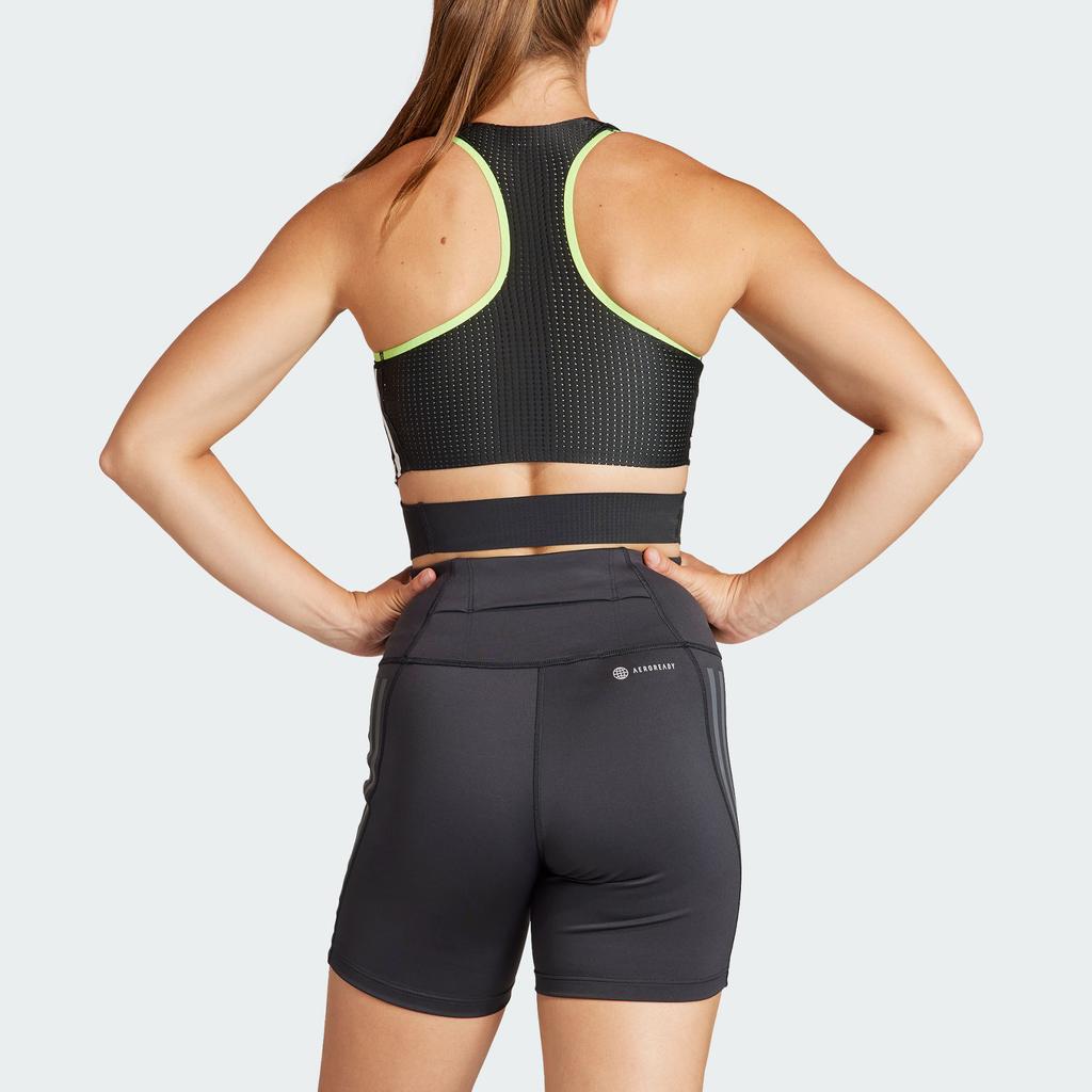 Adidas Adizero Maiou Crop Top de Alergare Gât Rotund Camisolă de Alergare Camisolă Femei Negru IL1482