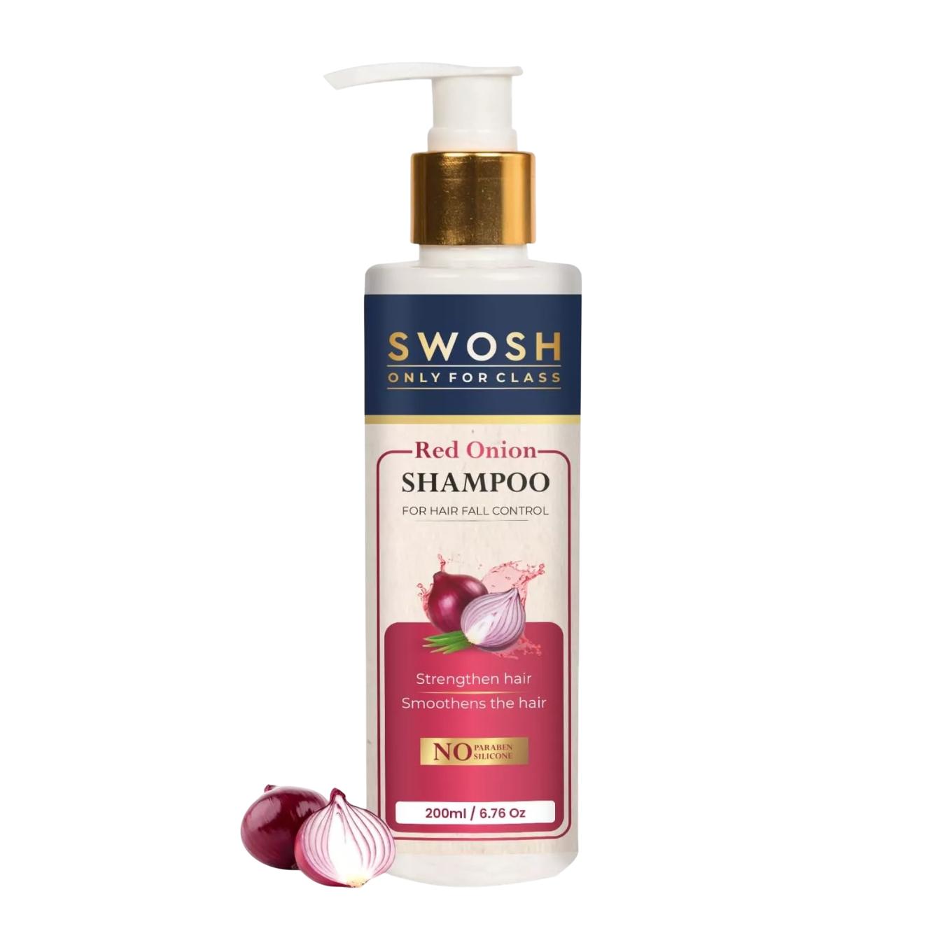 Шампунь с Красным луком (200 мл), Red Onion Shampoo,  Swosh