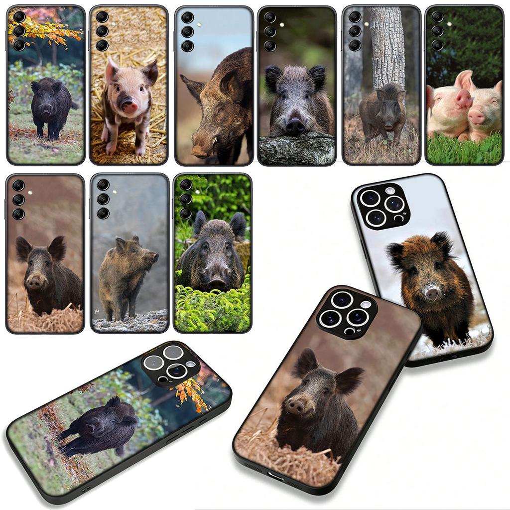 Phone Cover Pig Animal Wild Boar Casing for Apple iPhone 17 16 11 Pro XS Max XR 6 7 8 Plus + 16E SE 2020 Air 5 8+ Case