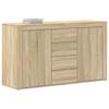 Sideboard in Sonoma Oak Finish 120 x 36 x 69 cm Particleboard