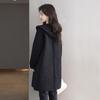 Abrigo con capucha de longitud media para mujer Sibai She Otoño 2025