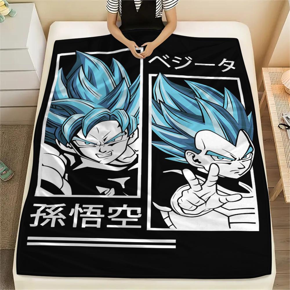 Dragon Ball Characters Print Flannel Blanket,High Quality Comfortable for All Seasons,Home Decor,Warmth and Comfort,Perfect for Christmas Gifts