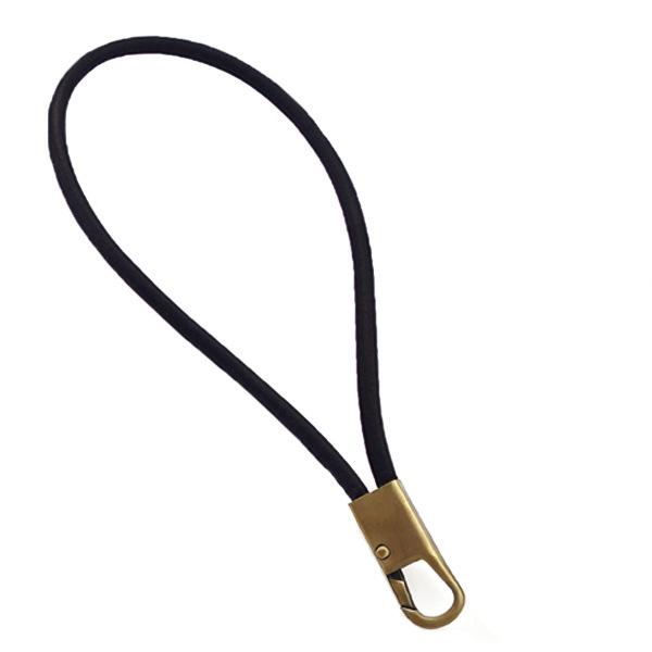 Vintage Cowhide Rope Keychain: Durable Anti-Lost Phone & ID Neck Lanyard with Spring Ring.