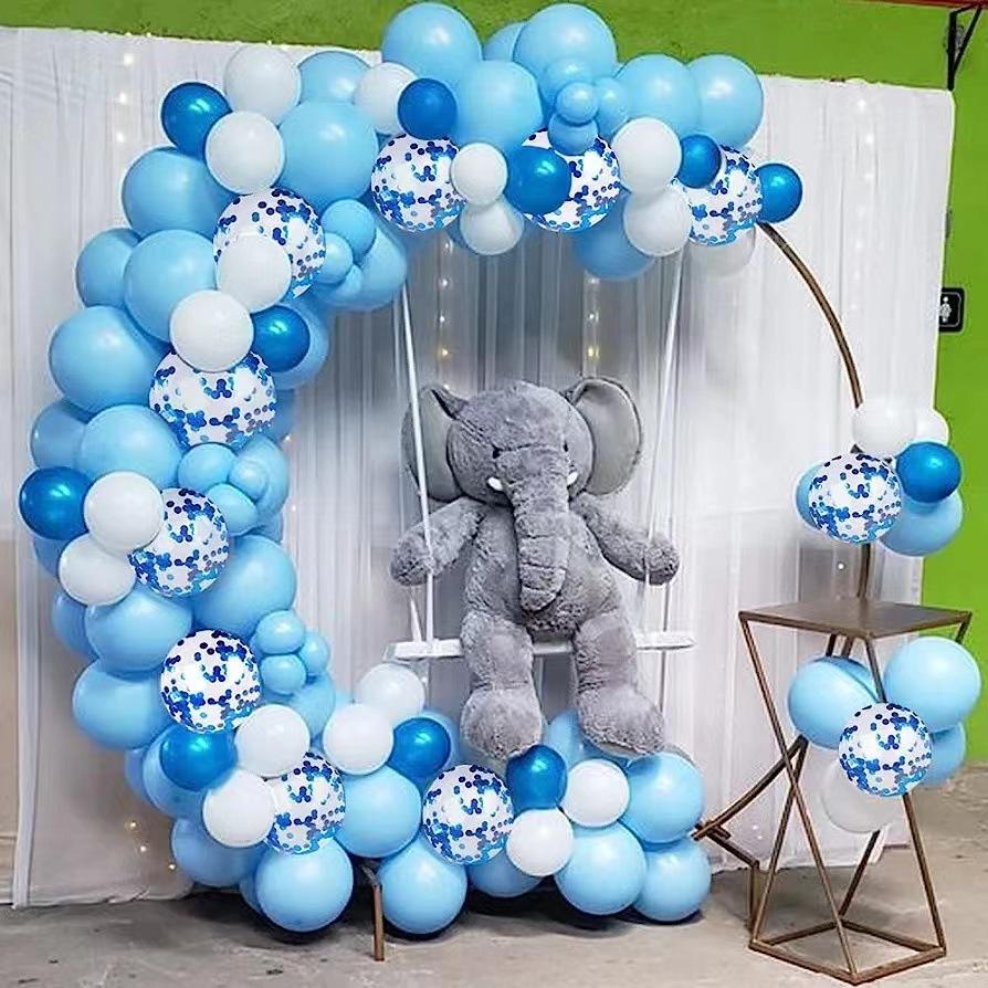 

Винтажная синяя цепочка из воздушных шаров, украшение для детского душа, дня рождения, свадьбы, выпускного, юбилея, вечеринки Set as shown