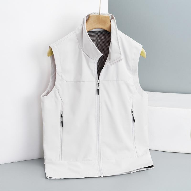 

Outdoor Spring and Autumn Fishing Vest Men Loose Mountaineering Photography Vest Jacket Cardigan Stand Collar Vest Vest Men 5XL