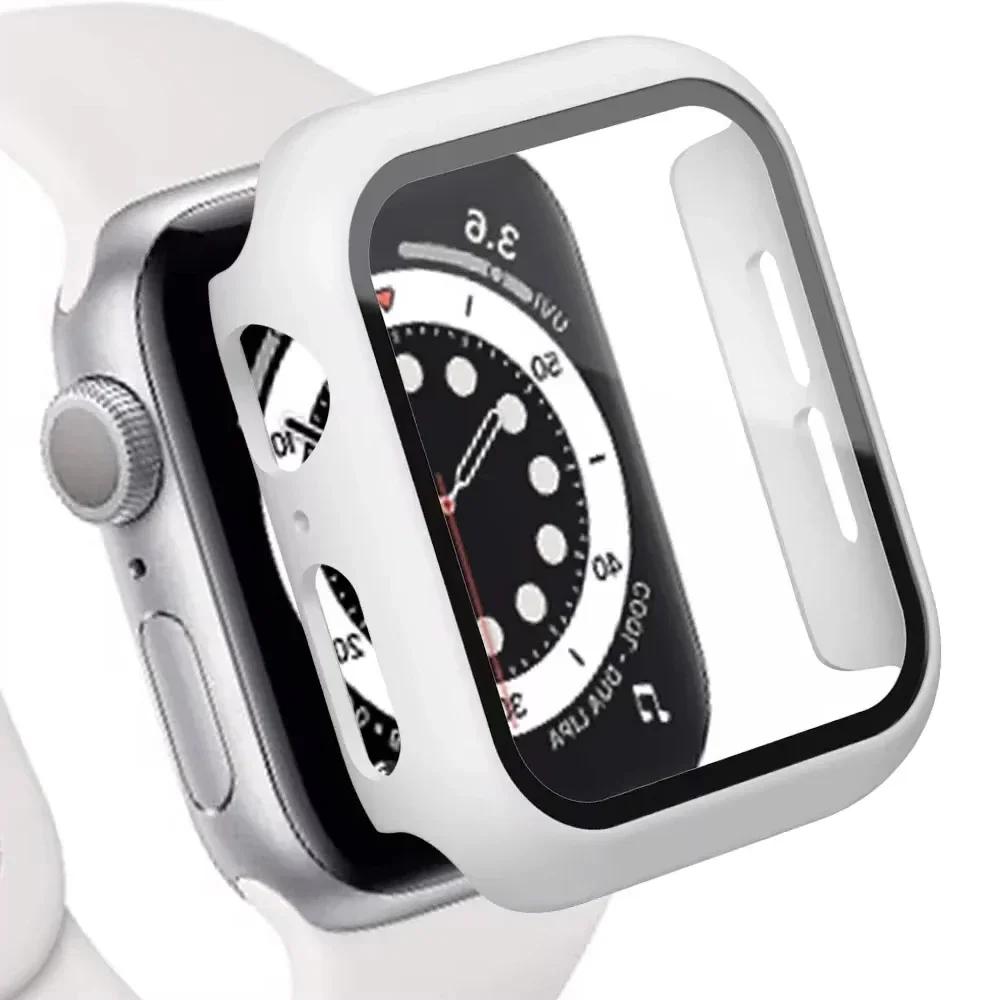 Tempered Glass+Cover For Apple Watch series 10 42mm 46mm Matte Hard PC bumper Screen Protector Case iWatch 10 42/46 Accessories