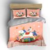 Christmas Horse and Gifts Scene Bedding Duvet Cover Set Duvet Cover Pillowcases  (1*Duvet Cover 2*Pillowcases, Without Duvet Insert)
