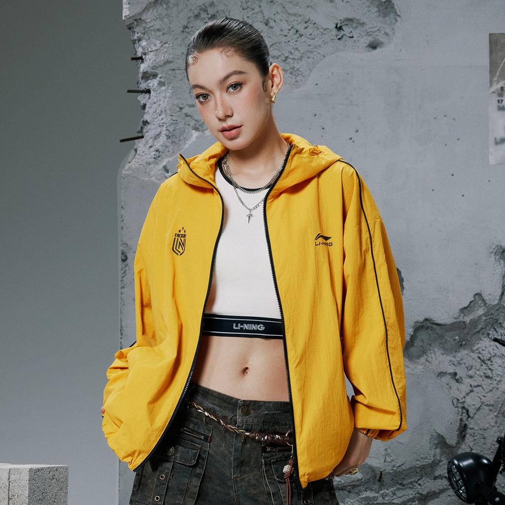 Li Ning Sports Lifestyle Series Brand Logo Zip Hooded Casual Windbreaker Unisex Outerwear AFDVH29-5