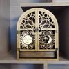 Wall Hanging Wall Crystal Display Shelf Small Wooden Wall Shelf Crystal Display Cabinet