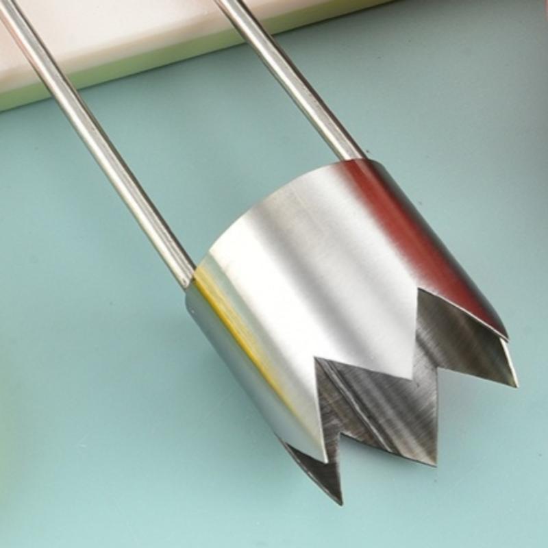 1/2Pcs Kitchen Tools T-Shaped Stainless Steel Corer Fruit Pitter For Olive Date Peach Kitchen Accessories