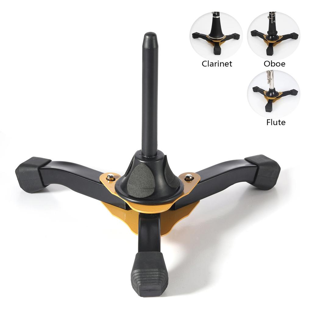 Clarinet Stand Foldable Portable Tripod Holder Base Foldable Wind Instrument Holder Stand Portable Tripod Holder Base