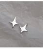 S925 Sterling Silver Four-Pointed Star Ear Cuff - No Piercing Women's Earrings, Simple Design, Summer Cartilage Clip