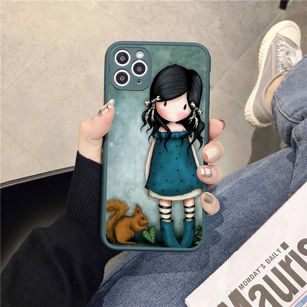 Japan Santoro G-Gorjuss Phone Cases For IPhone 16 15 14 Plus 13 12 11 Pro Max Matte Oft Bumper Phone Cover