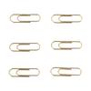 1.1in 100pcs Paper Clips Rust Prevention Increased Slip Resistance Portable Metallic Paper Clips for   Daily Use