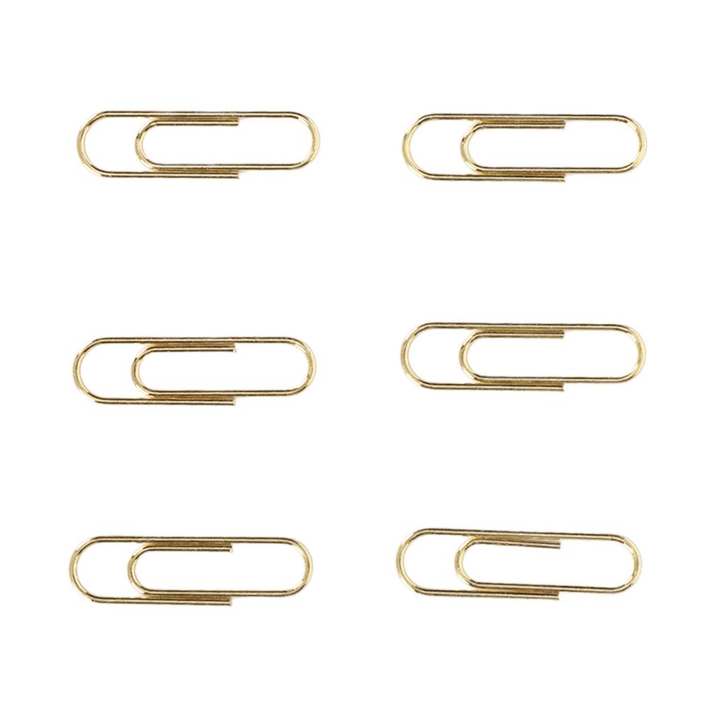 1.1in 100pcs Paper Clips Rust Prevention Increased Slip Resistance Portable Metallic Paper Clips for   Daily Use