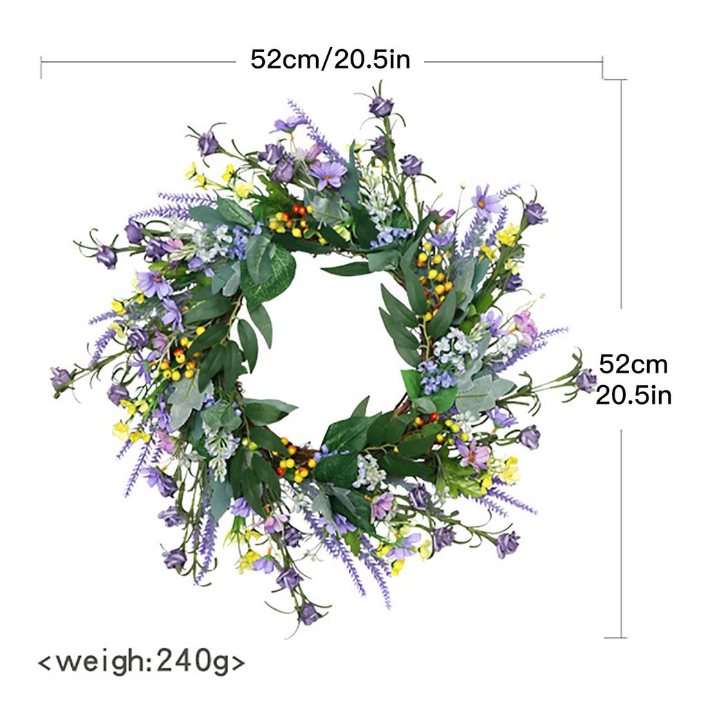 Simulation Small Wild Flower Garland American Wedding Pastoral Home Decoration Garden Door Hanging