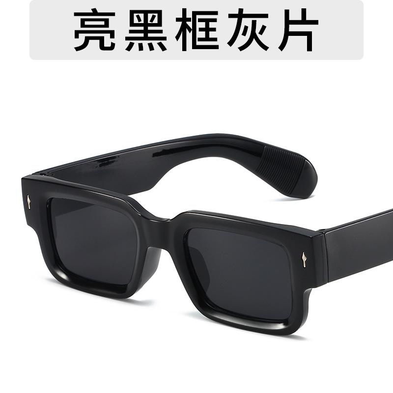 Brand Designer Square Sunglasses Women Men Ocean Color Shades Sun Glasses Female Uv400 Fashion Rectangle Rivet