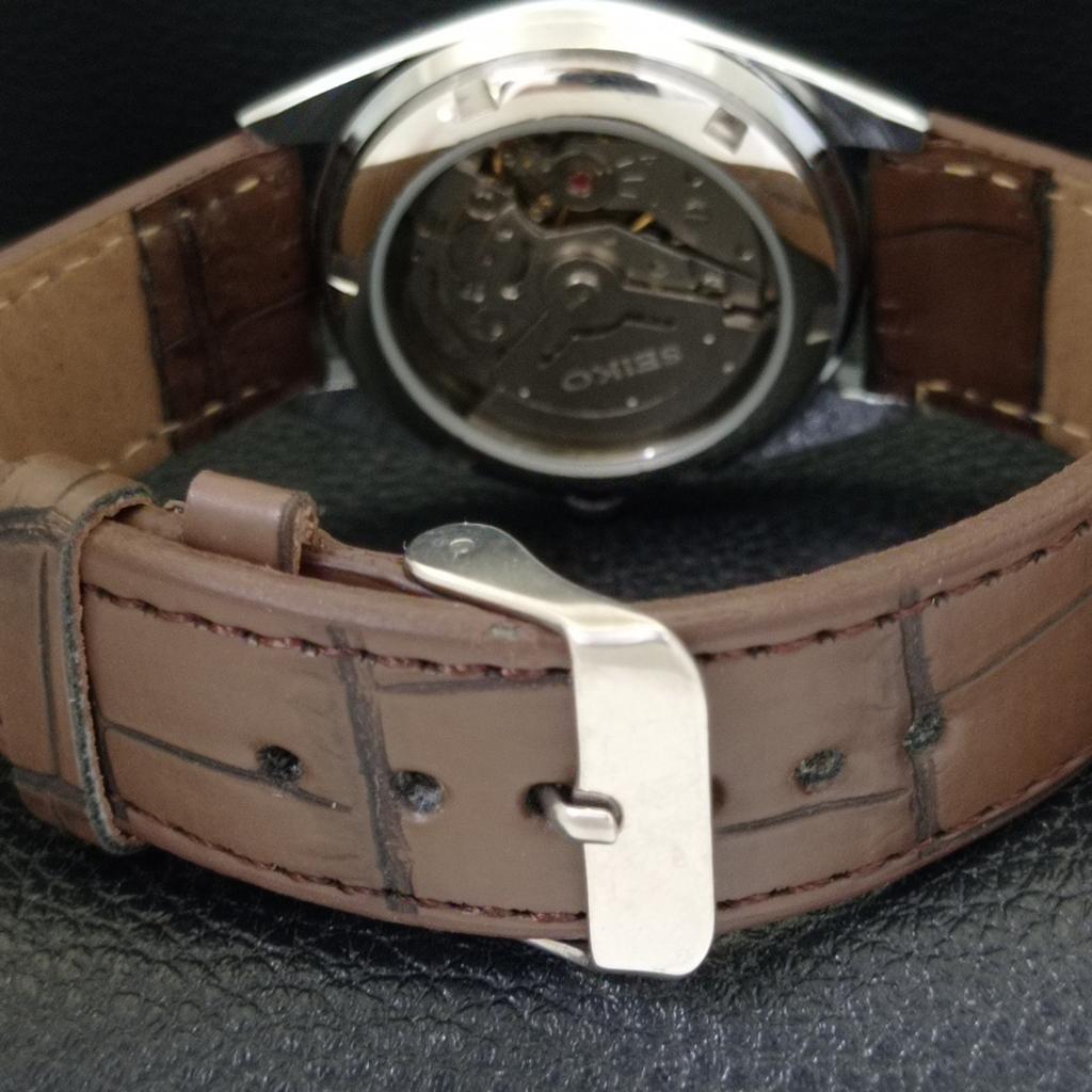 REFURBISHED VINTAGE SEIKO AUTOMATIC 6309A JAPAN MENS SILVER DIAL WATCH a701738-5 R206c-a701738