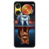 For ZTE Nubia Music 2 Case 2025 Soft Black Silicone Bumper Butterfly Painted Phone Cover for Nubia Music2 Cases Fundas Capa