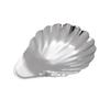 Stainless Steel Plate Shell Shaped Dish Metal Cheese Dessert Dish Plate Jewelry Storage Metal Tray Soap Box Table Decoration