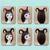 Set Costume Antilope 4 Pezzi Fascia con Orecchie di Antilope Coda Naso per Festa di Halloween Natale Costume Cosplay Animale per Bambini