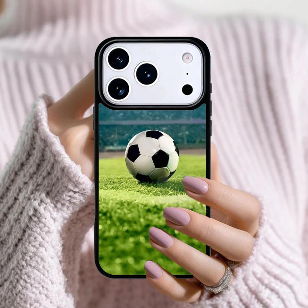 Ball Fire Football Phone Case For Apple iPhone 17 Air 16E 15 14 Plus 13 12 11 Pro Max Mini Funda Cover