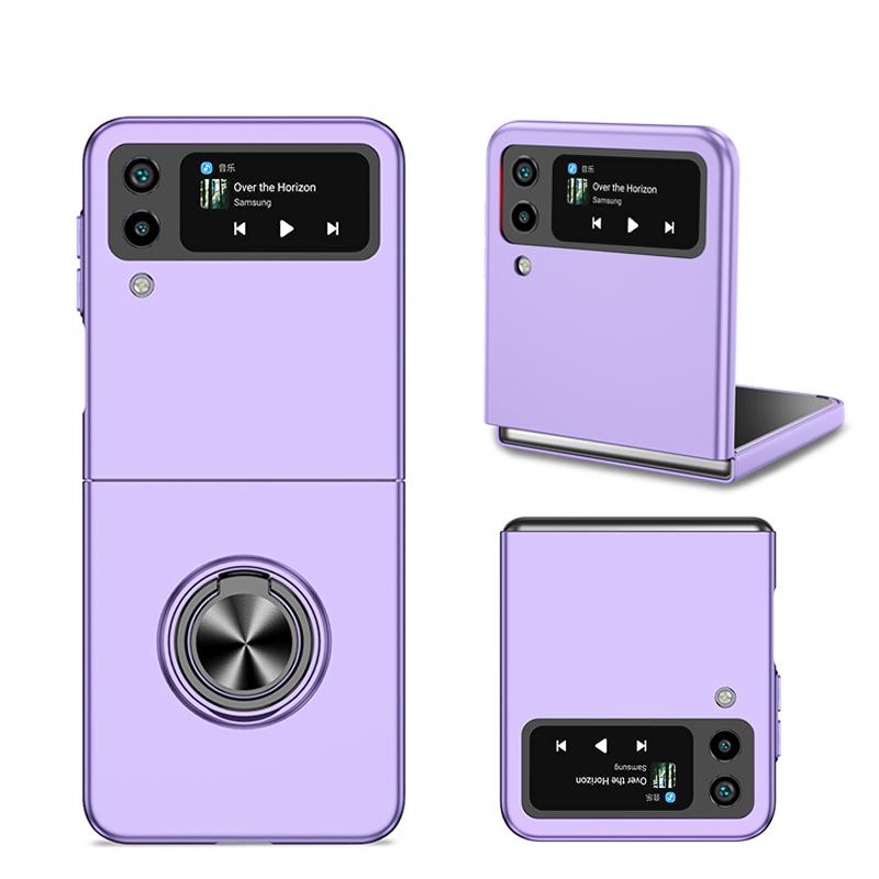 For Galaxy Z Flip 3 4 Case Shockproof Armor Magnet Ring Kickstand Bracket Back Cover Case For Samsung Galaxy Z Flip 1 2 5g Cases