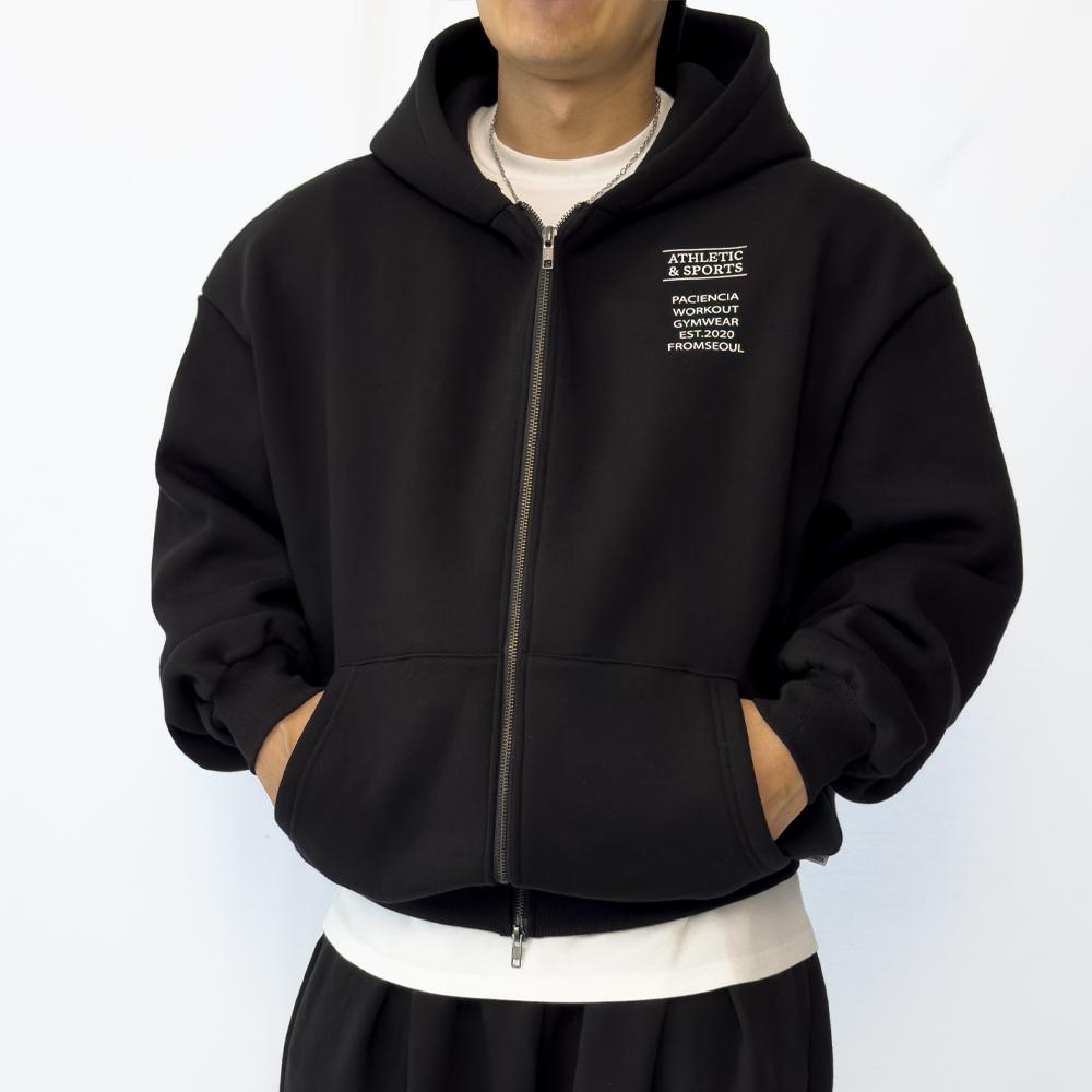 Paciencia Classic Oversized Fleece Zip-Up Hoodie