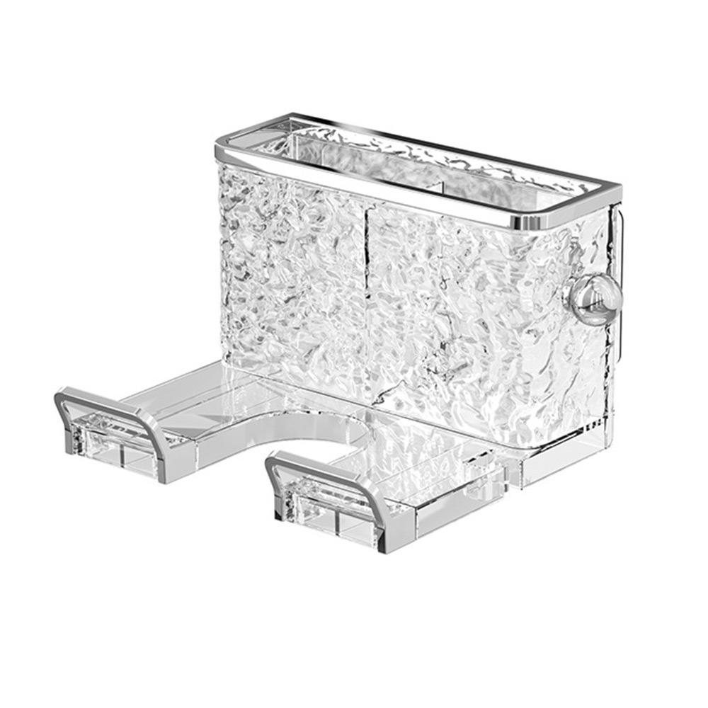 Punch Free Hair Dryer Rack Wall-mounted Hair Tool Storage Rack Portable Bathroom Accessories