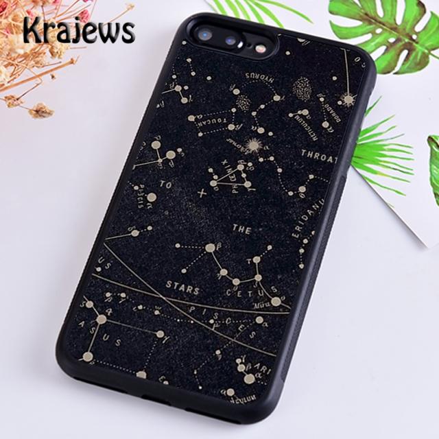 Krajews Starry Night space constellations stars Phone Case For iPhone 17 Air 16 15 14 plus 11 12 13 pro max coque Fundas