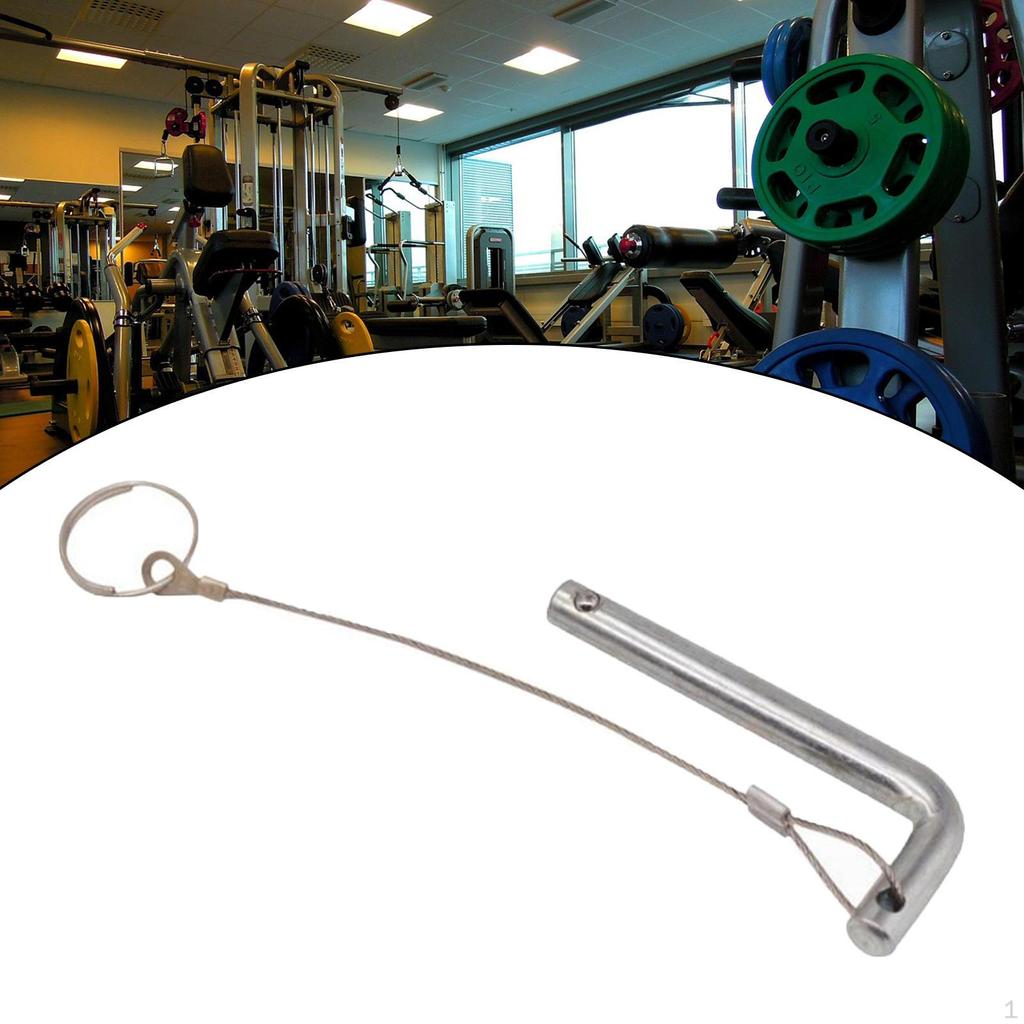 Zátěžový kolík se stahovacím lankem nakládací rukojetí ve tvaru L pro fitness zařízení