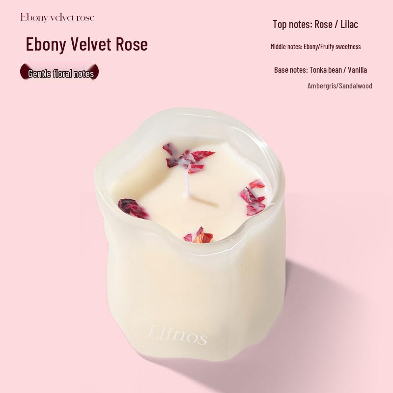 High-End Preserved Flower Soy Wax Scented Candle Gift Box for Birthdays & Weddings - Long-Lasting Fragrance