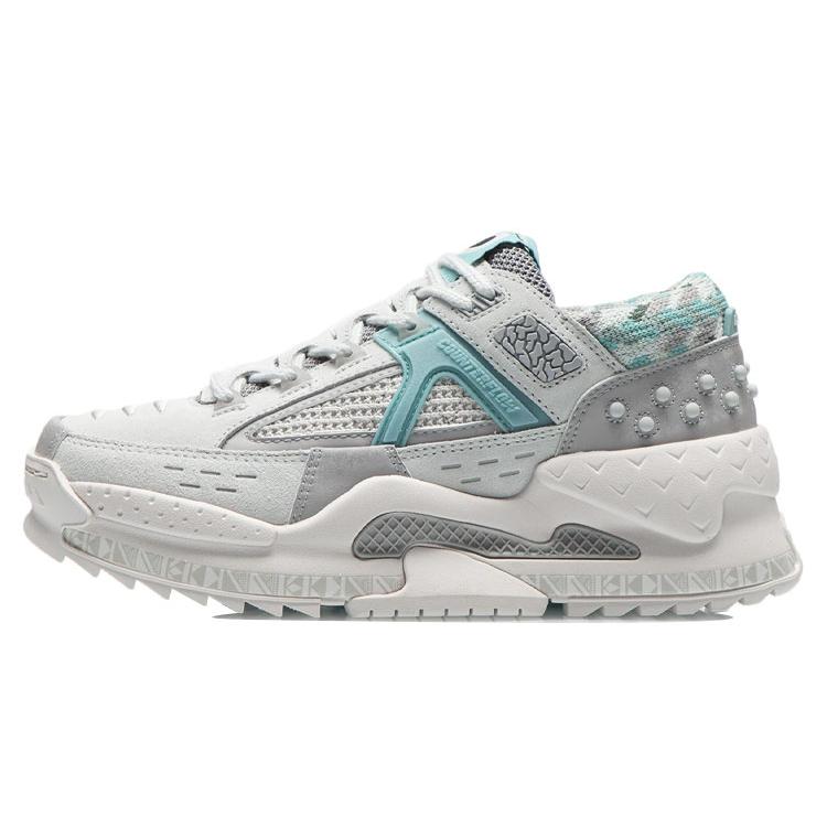 New LiNing CF Peace Cushioning Rebound Low Top Casual Shoes Women's Snow Gray AGLR168-3