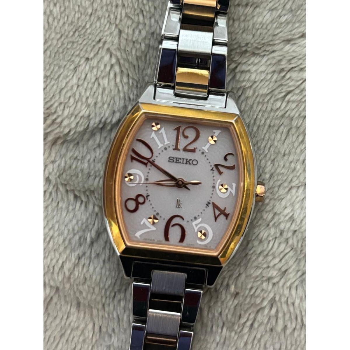 SEIKO LUKIA Ladies watch radio solar pink dial combination