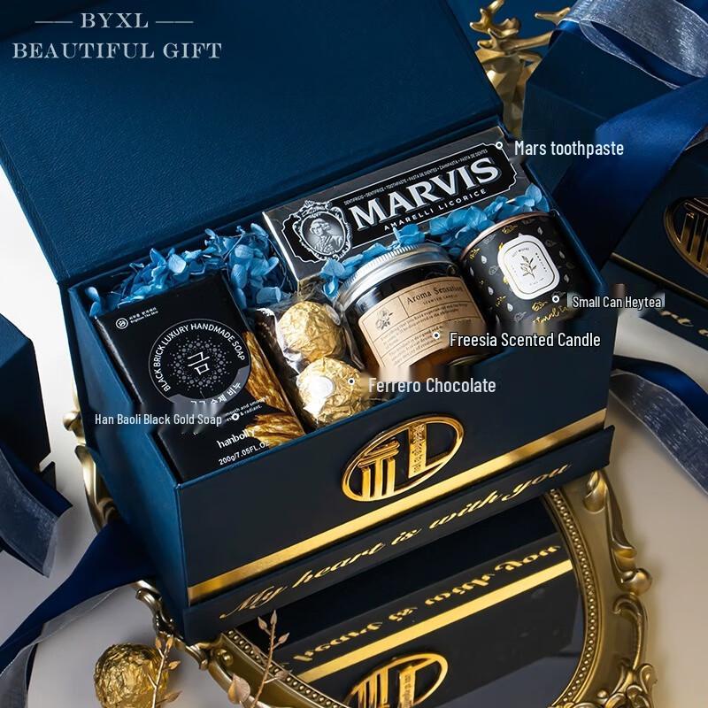 Luxury Business Gift Set with Glass Cup
