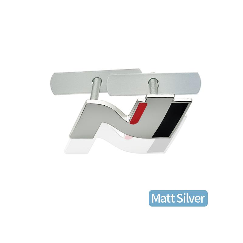 CMQW3 N N LINE Emblem METALL Heckklappe Auto Kühlergrill Abzeichen Aufkleber Für Hyundai I10 I20 I30 I40 IX20 IX35 Tucson Solaris Azera Zubehör