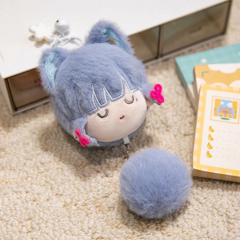 Adorable Genshin Impact Plush Pendant Xiao Ayaka Kokomi Tartaglia Kawaii Anime Doll Keychain Backpack Decor Birthday Gifts