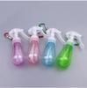 60ml Portable Reusable Hook Bottle PET Spray Gun Spray Alcohol Hand Sanitizer Holder Keychain Carrier Travel Accessories