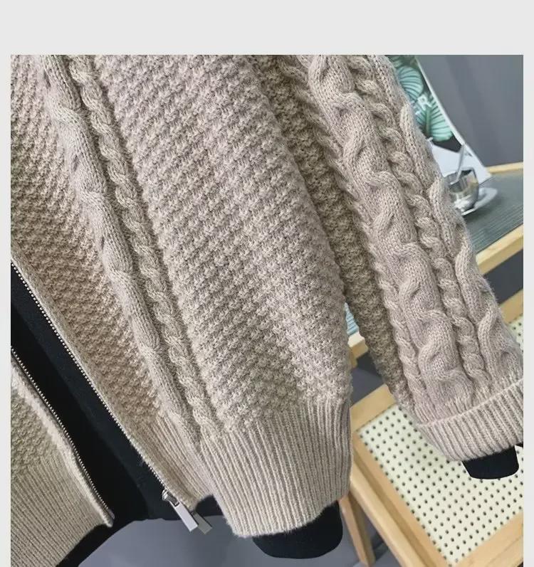 Cardigan tricotat pentru bărbați, culoare uni - Jachetă versatilă și la modă pentru primăvară și toamnă (2022)