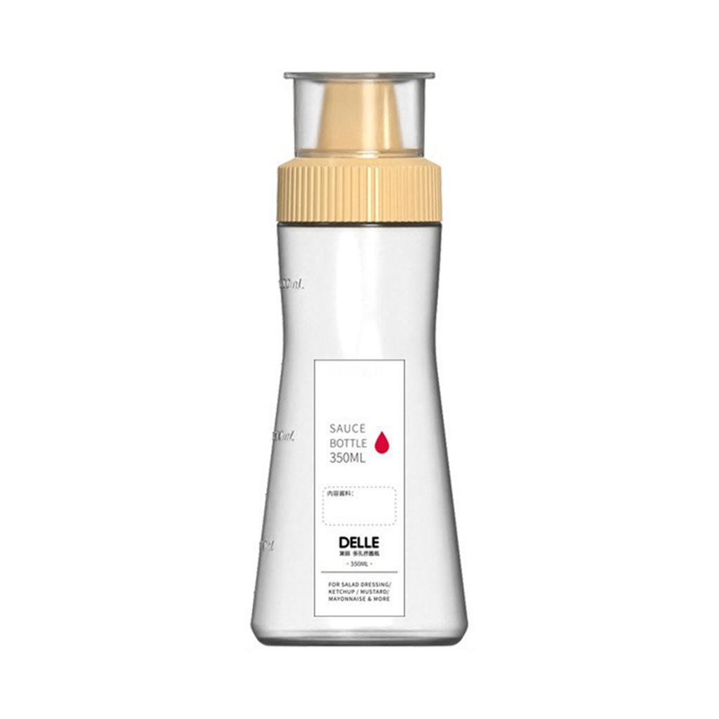 Squeeze Bottle With Cap Transparent Leakproof Plastic Dispenser For Kitchen