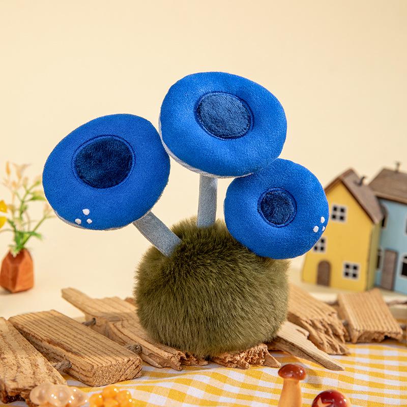 Celebrity Wild Mushroom Plush Toy - Cute Potted Plant Doll for Children's Desk or Home Decoration